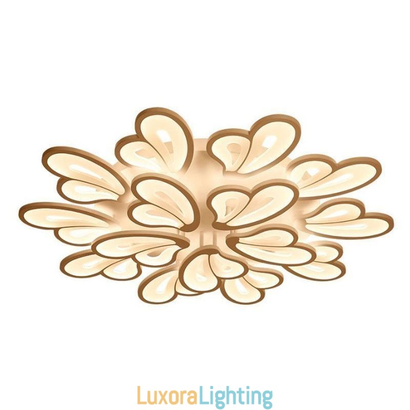 Designer Touch Decorative Modern Simple Flush Mount Acrylic Petal Shape Ceiling Light