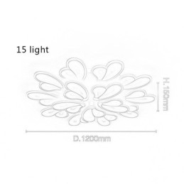 Designer Touch Decorative Modern Simple Flush Mount Acrylic Petal Shape Ceiling Light