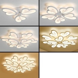 Designer Touch Decorative Modern Simple Flush Mount Acrylic Petal Shape Ceiling Light