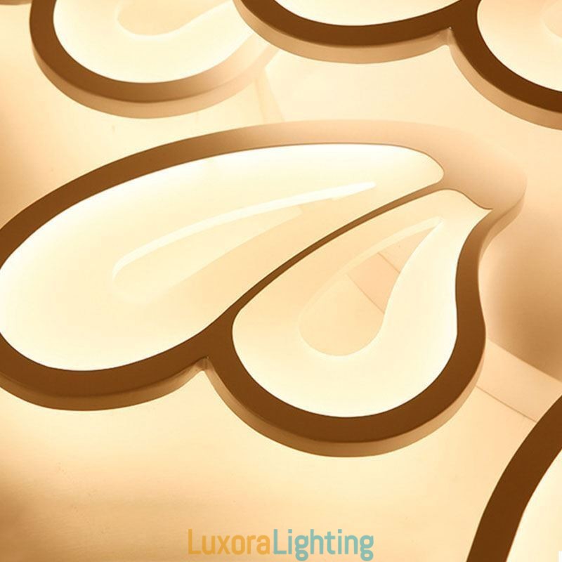 Designer Touch Decorative Modern Simple Flush Mount Acrylic Petal Shape Ceiling Light