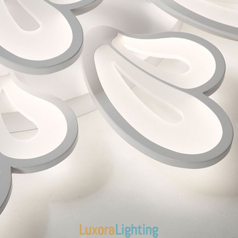 Designer Touch Decorative Modern Simple Flush Mount Acrylic Petal Shape Ceiling Light