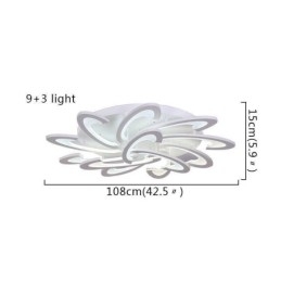 Designer Touch Decorative Modern Simple Flush Mount Acrylic Windmill Ceiling Light