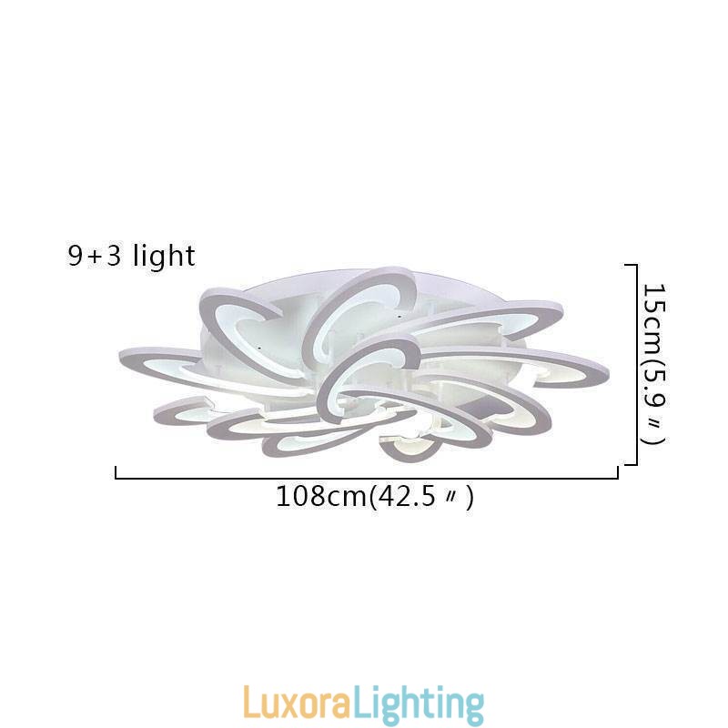 Designer Touch Decorative Modern Simple Flush Mount Acrylic Windmill Ceiling Light