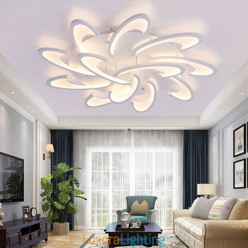 Designer Touch Decorative Modern Simple Flush Mount Acrylic Windmill Ceiling Light