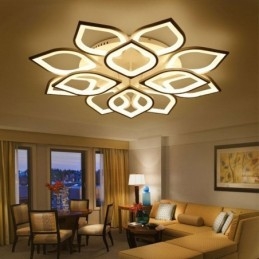 Designer Touch Decorative Modern Simple Flush Mount Acrylic Petal Ceiling Light