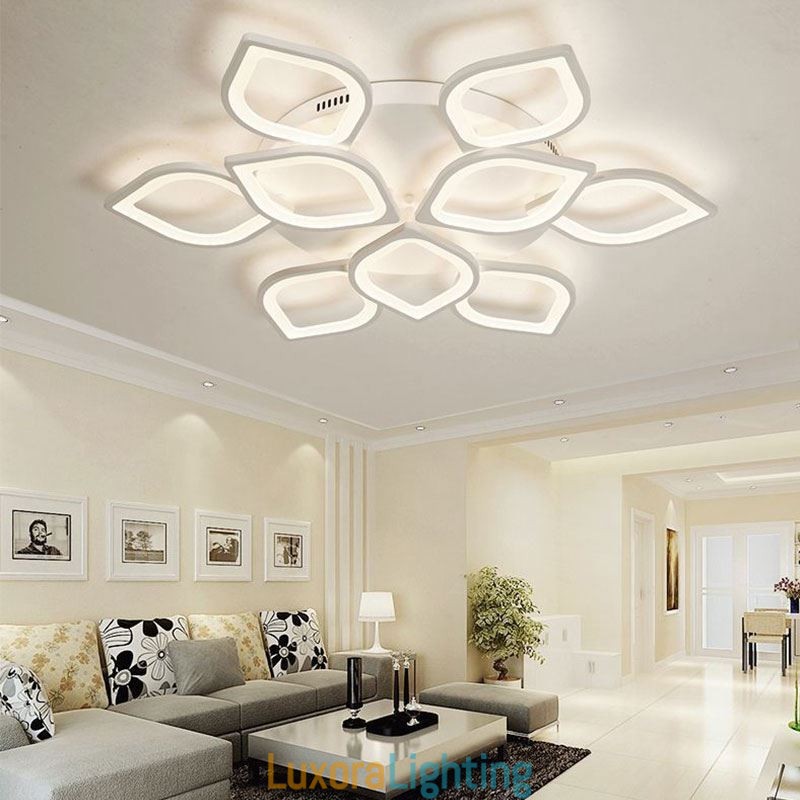 Designer Touch Decorative Modern Simple Flush Mount Acrylic Petal Ceiling Light