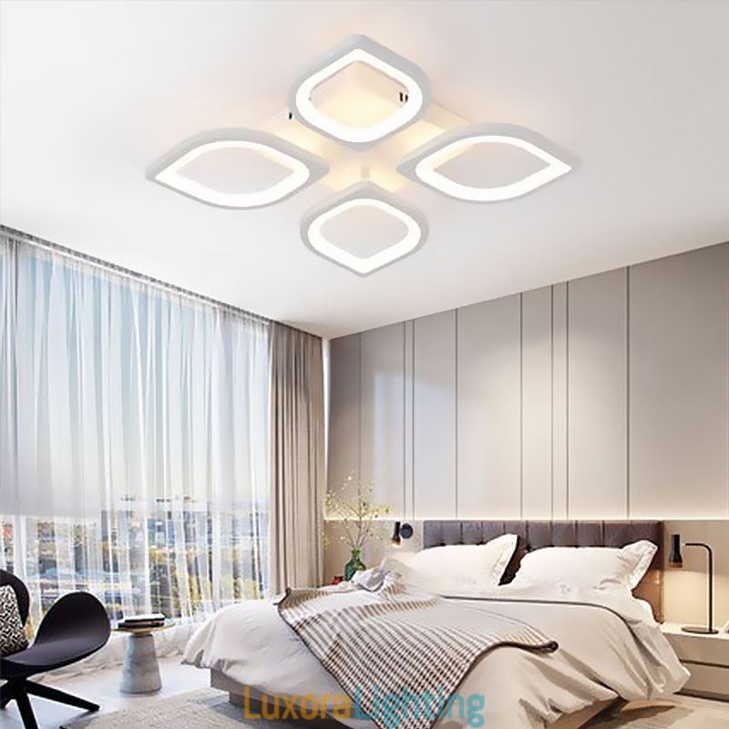 Designer Touch Decorative Modern Simple Flush Mount Acrylic Petal Ceiling Light