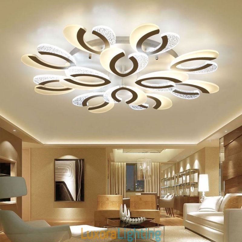 Designer Touch Decorative Modern Simple Flush Mount Acrylic Heart Shape Ceiling Light