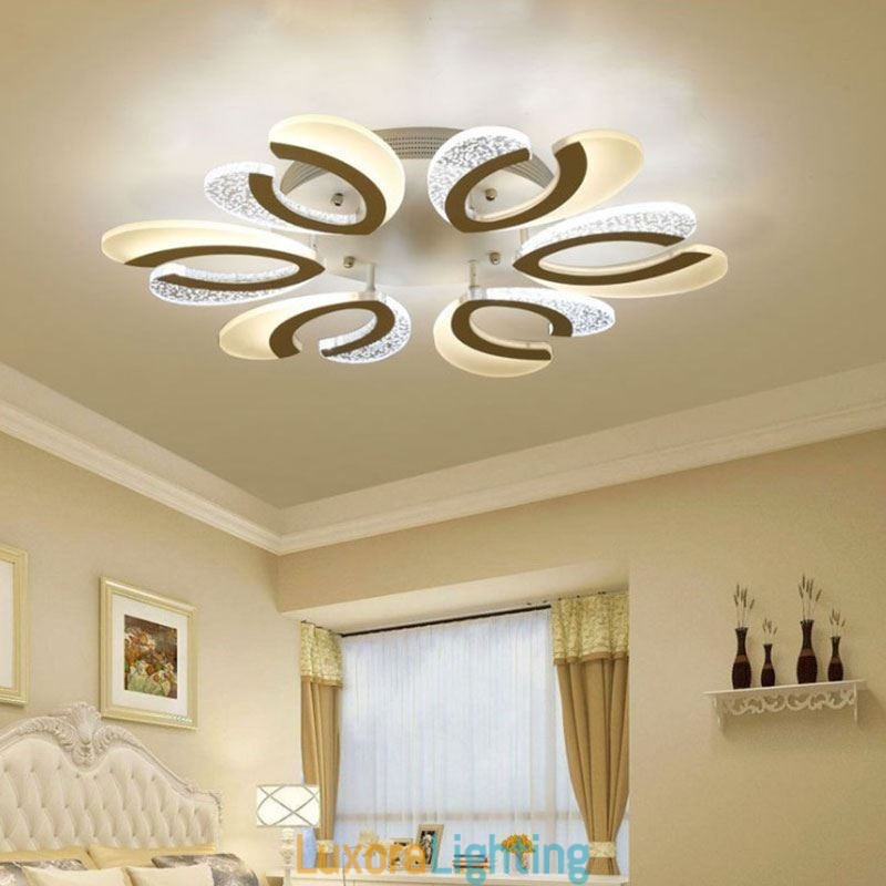 Designer Touch Decorative Modern Simple Flush Mount Acrylic Heart Shape Ceiling Light