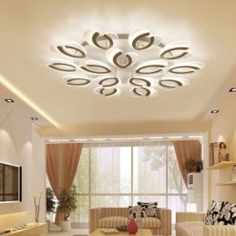 Designer Touch Decorative Modern Simple Flush Mount Acrylic Heart Shape Ceiling Light