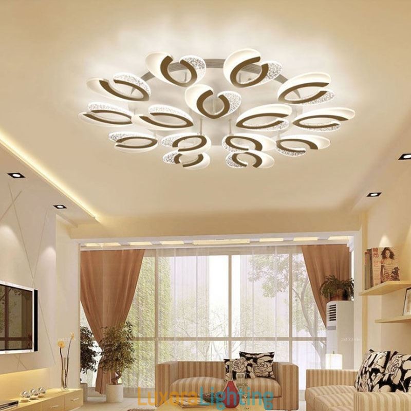Designer Touch Decorative Modern Simple Flush Mount Acrylic Heart Shape Ceiling Light