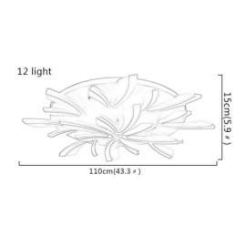 Designer Touch Decorative Modern Dandelion Flush Mount Simple Ceiling Light