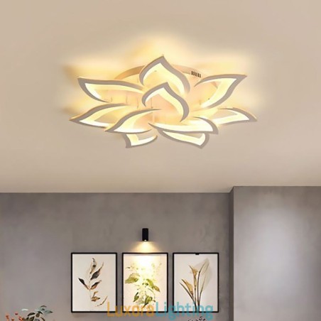 Designer Touch Decorative Modern Simple Flush Mount Acrylic Sunflower Shaped Ceiling Light