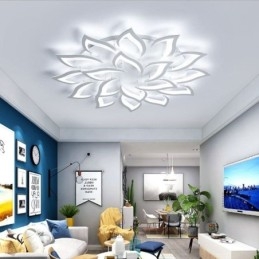 Designer Touch Decorative Modern Simple Flush Mount Acrylic Sunflower Shaped Ceiling Light