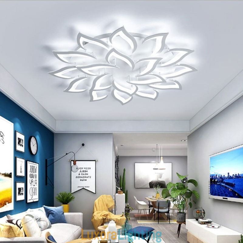 Designer Touch Decorative Modern Simple Flush Mount Acrylic Sunflower Shaped Ceiling Light