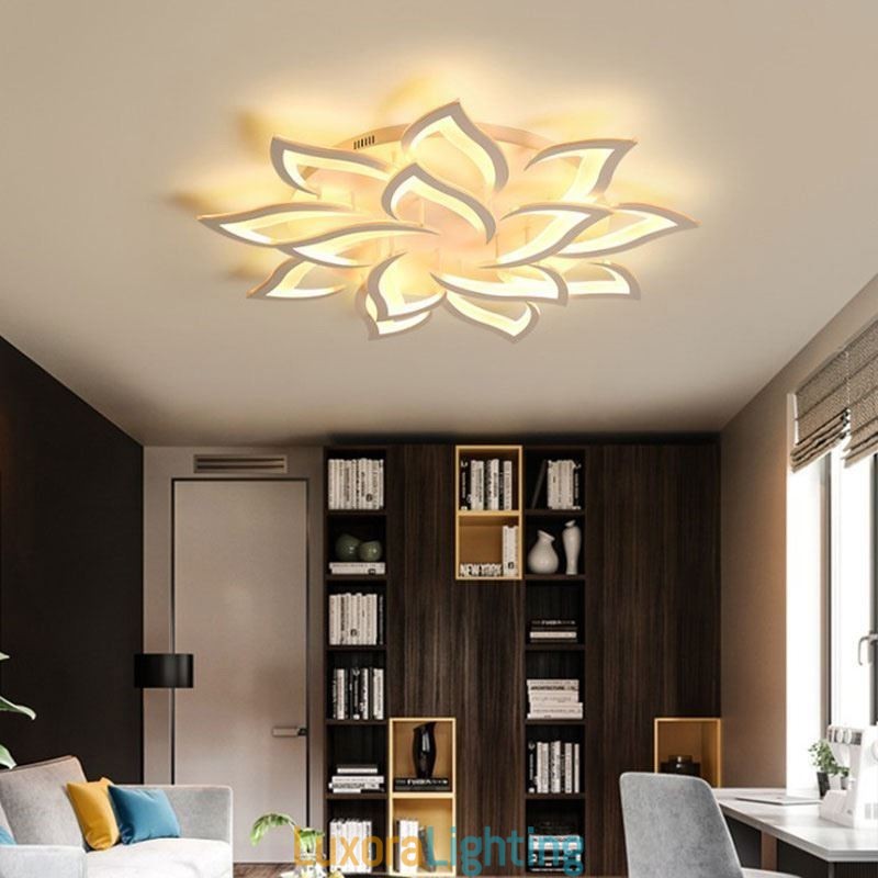 Designer Touch Decorative Modern Simple Flush Mount Acrylic Sunflower Shaped Ceiling Light