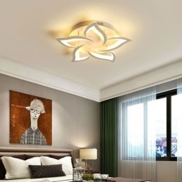 Designer Touch Decorative Modern Simple Flush Mount Acrylic Sunflower Shaped Ceiling Light
