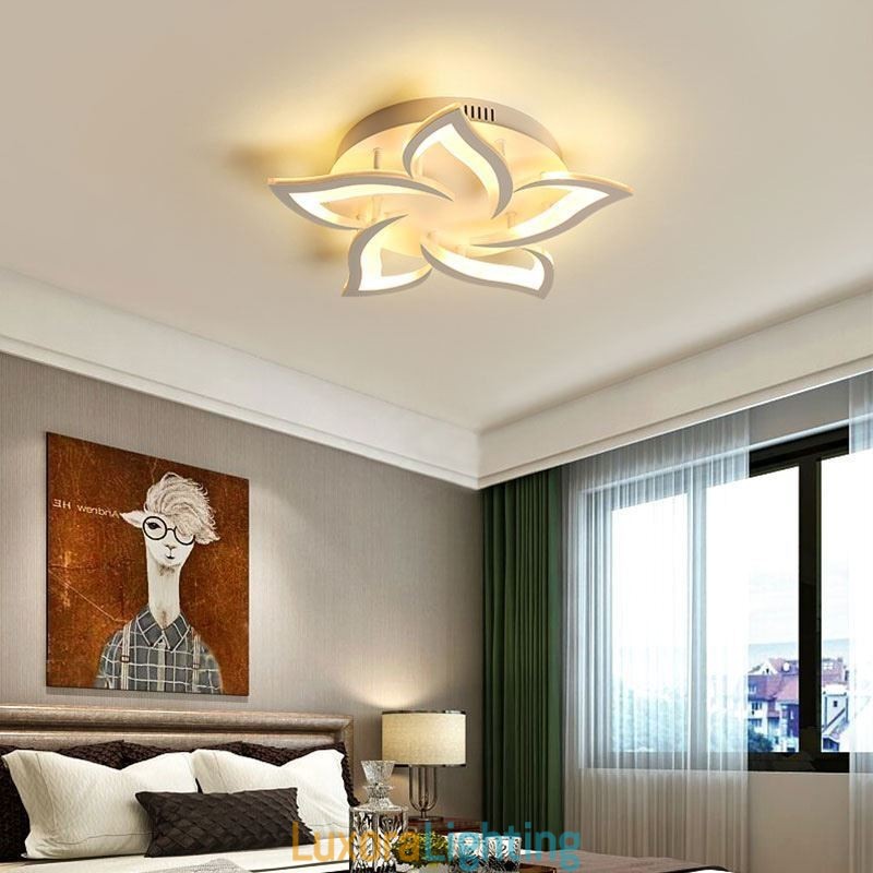 Designer Touch Decorative Modern Simple Flush Mount Acrylic Sunflower Shaped Ceiling Light