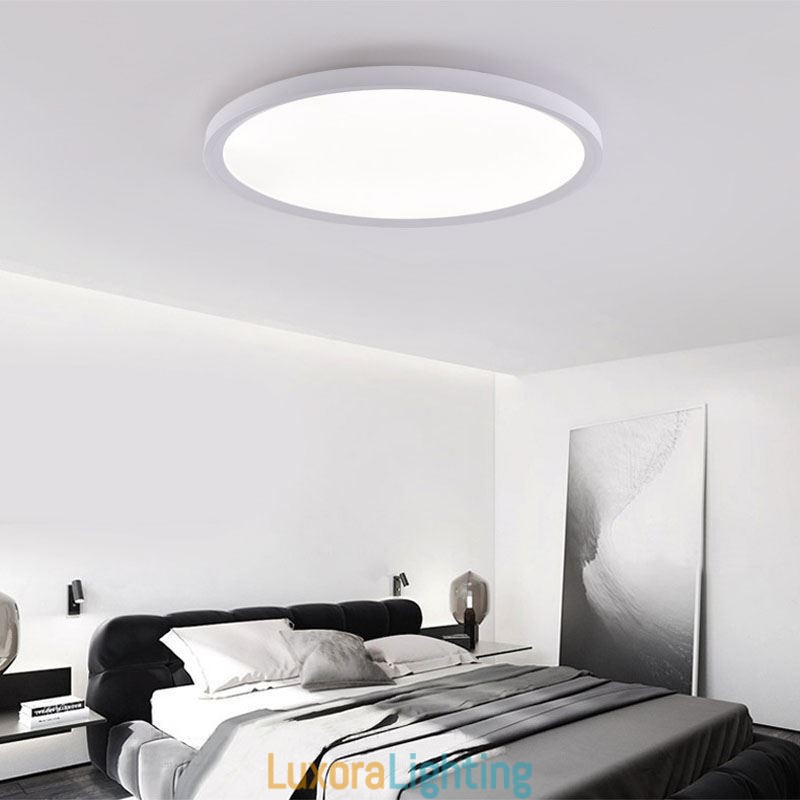 Designer Touch Decorative Nordic Round Flush Mount Super Thin Ceiling Light Aluminum Roung Lamp Lighting