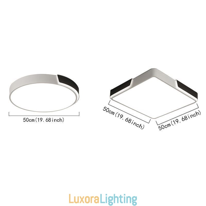 Designer Touch Decorative Modern Simple Flush Mount Circular Ceiling Light