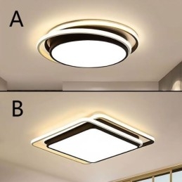 Designer Touch Decorative Modern Simple Flush Mount Geometric Ceiling Light Square Frame Lamp Light