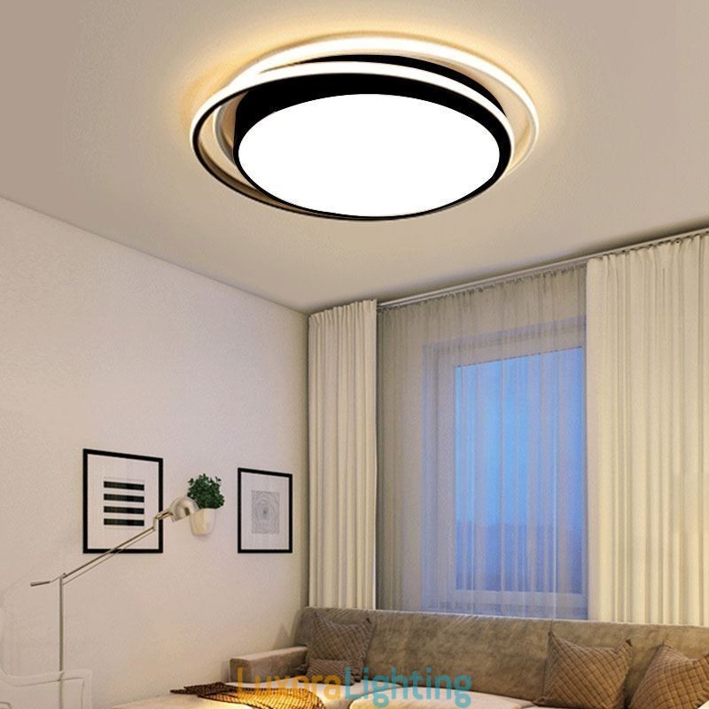 Designer Touch Decorative Modern Simple Flush Mount Geometric Ceiling Light Square Frame Lamp Light