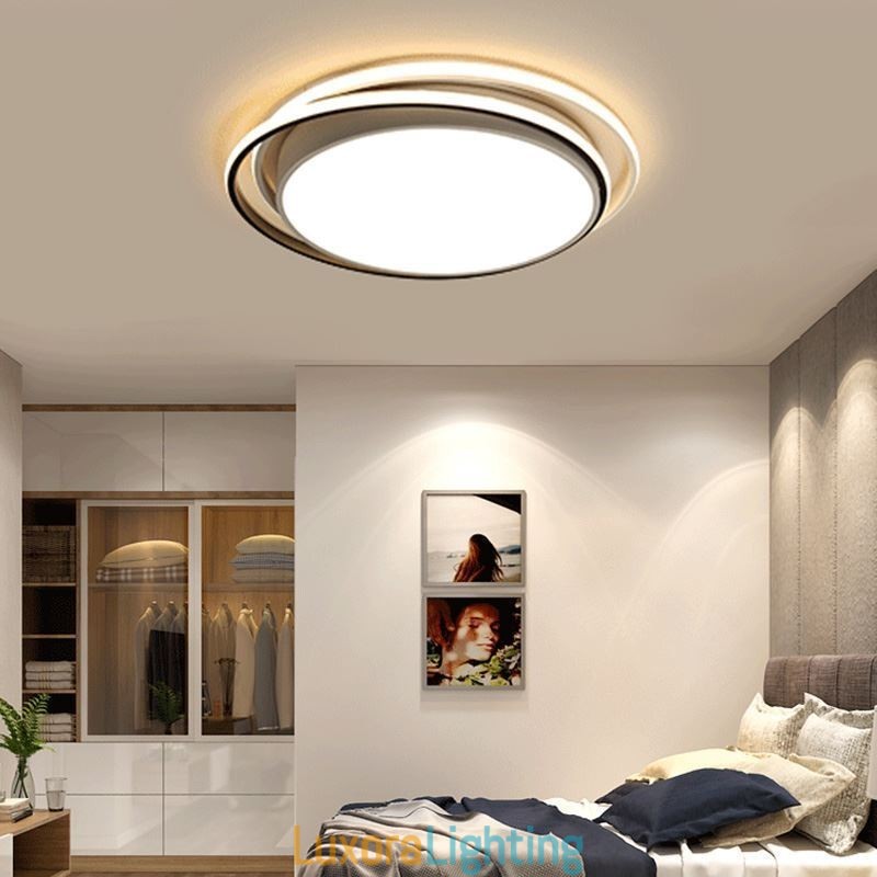 Designer Touch Decorative Modern Simple Flush Mount Geometric Ceiling Light Square Frame Lamp Light