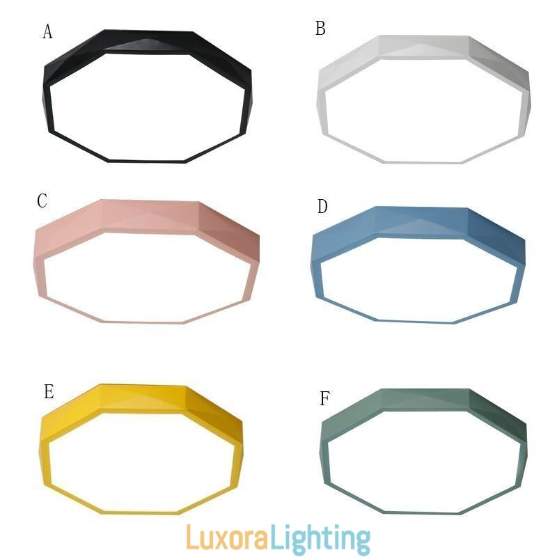 Designer Touch Decorative Modern Flush Mount Special Hexagon Design Ceiling Light Ultra Thin Lamp Light