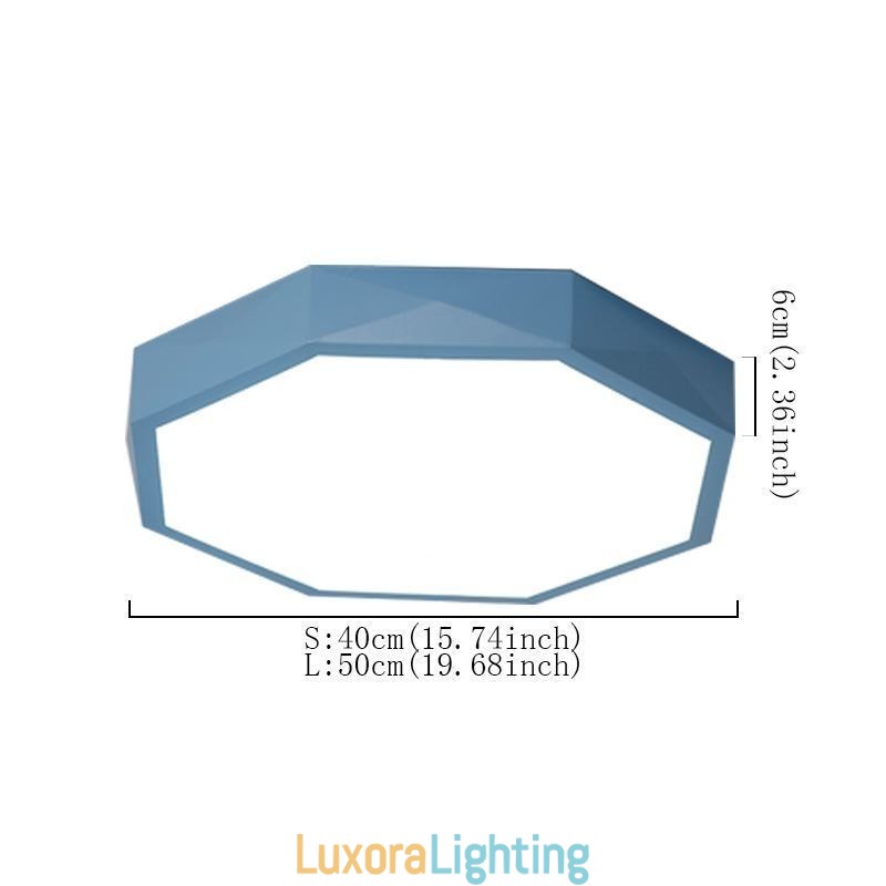 Designer Touch Decorative Modern Flush Mount Special Hexagon Design Ceiling Light Ultra Thin Lamp Light