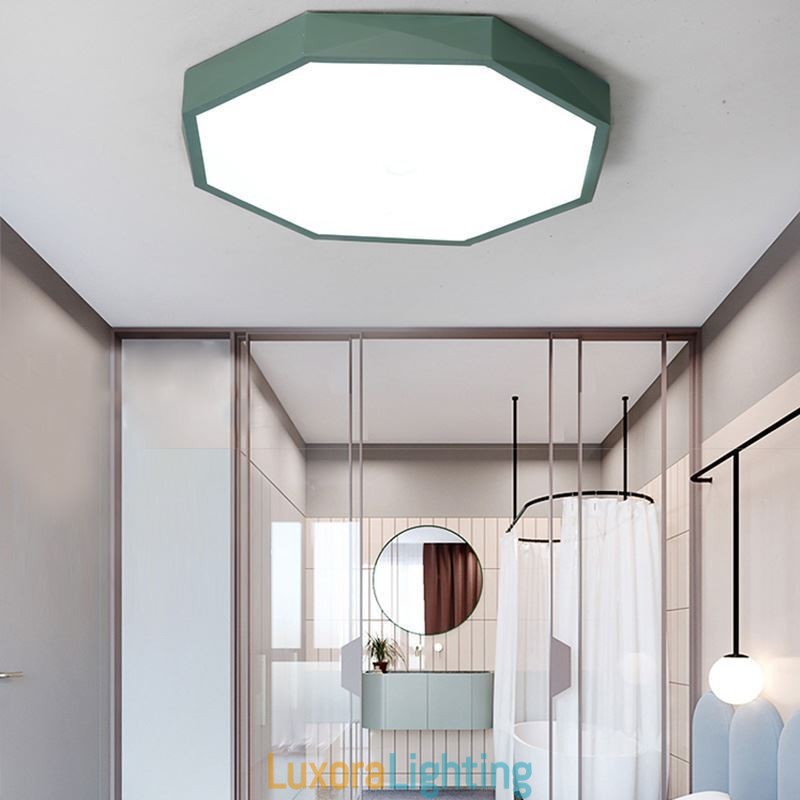 Designer Touch Decorative Modern Flush Mount Special Hexagon Design Ceiling Light Ultra Thin Lamp Light