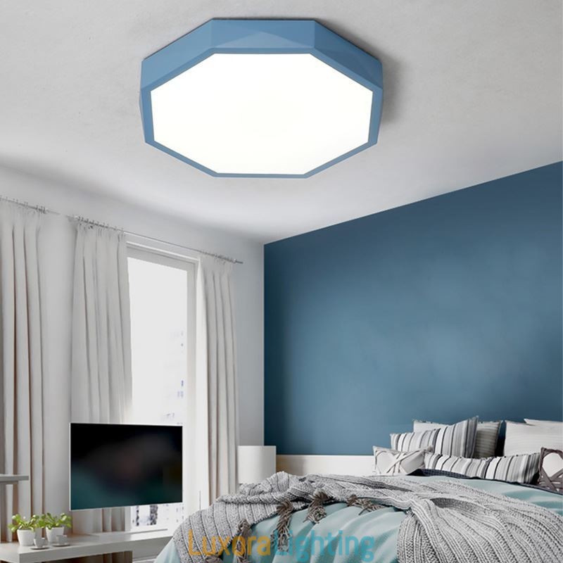 Designer Touch Decorative Modern Flush Mount Special Hexagon Design Ceiling Light Ultra Thin Lamp Light