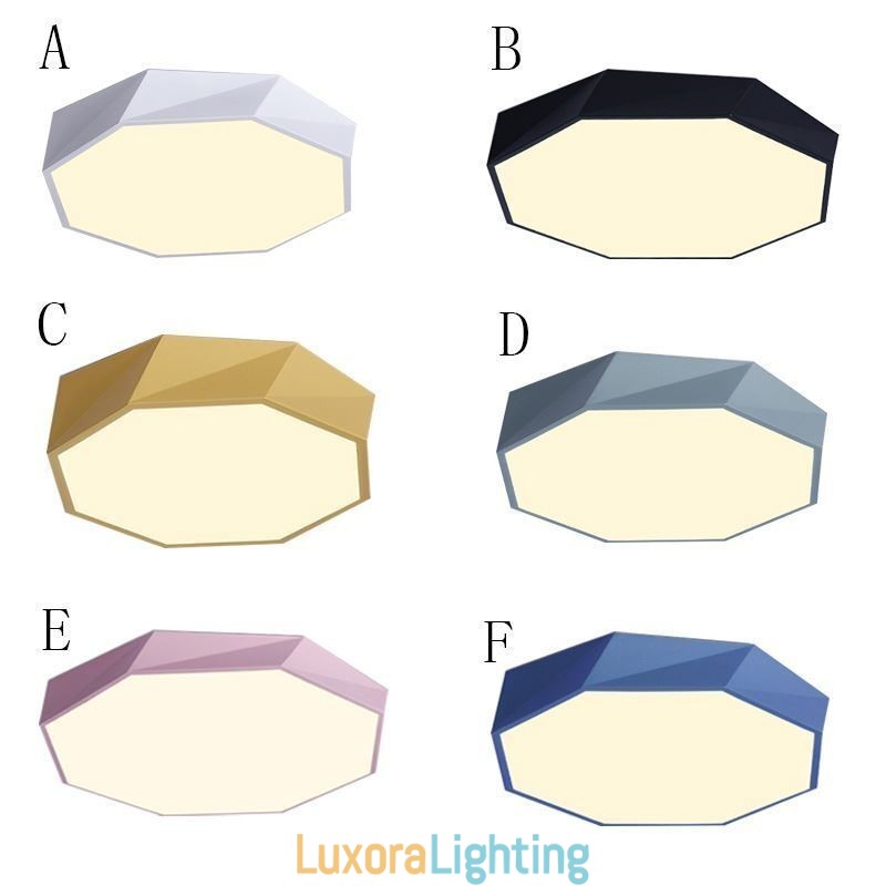 Designer Touch Decorative Modern Flush Mount Special Octagon Design Ceiling Light Ultra Thin Lamp Light