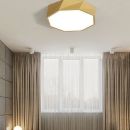 Designer Touch Decorative Modern Flush Mount Special Octagon Design Ceiling Light Ultra Thin Lamp Light