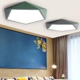 Designer Touch Decorative Modern Flush Mount Diamond Design Ceiling Light Ultra Thin Home Lighting Light