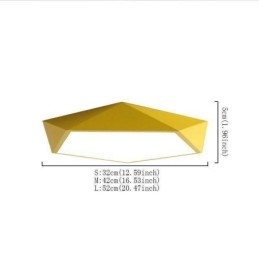 Designer Touch Decorative Modern Flush Mount Diamond Design Ceiling Light Ultra Thin Home Lighting Light