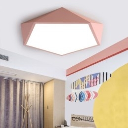 Designer Touch Decorative Modern Flush Mount Diamond Design Ceiling Light Ultra Thin Home Lighting Light