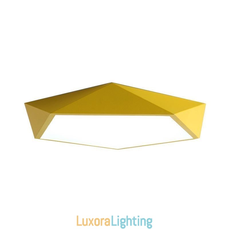 Designer Touch Decorative Modern Flush Mount Diamond Design Ceiling Light Ultra Thin Home Lighting Light