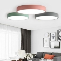Designer Touch Decorative Modern Flush Mount Round Ceiling Light Ultra Thin Home Lighting Light