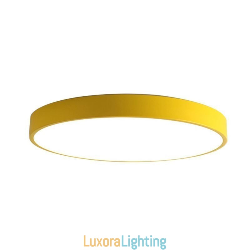 Designer Touch Decorative Modern Flush Mount Round Ceiling Light Ultra Thin Home Lighting Light