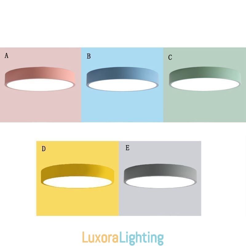 Designer Touch Decorative Modern Flush Mount Round Ceiling Light Ultra Thin Home Lighting Light