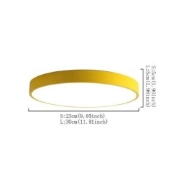 Designer Touch Decorative Modern Flush Mount Round Ceiling Light Ultra Thin Home Lighting Light