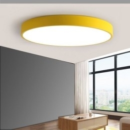 Designer Touch Decorative Modern Flush Mount Round Ceiling Light Ultra Thin Home Lighting Light