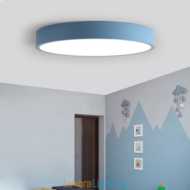 Designer Touch Decorative Modern Flush Mount Round Ceiling Light Ultra Thin Home Lighting Light