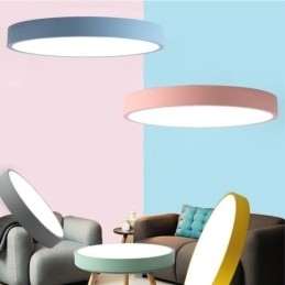 Designer Touch Decorative Modern Flush Mount Round Ceiling Light Ultra Thin Home Lighting Light