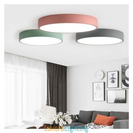 Designer Touch Decorative Contemporary Flush Mount Ultra Thin Ceiling Light Round Lamp Light