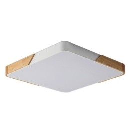 Designer Touch Decorative Simple Flush Mount Wood Frame Ceiling Light Super Thin Design Lamp Dinging Light