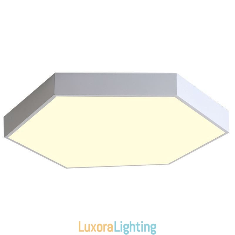 Designer Touch Decorative Contemporary Simple Flush Mount Hexagon Ceiling Light