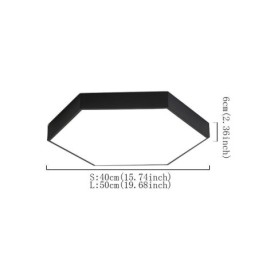 Designer Touch Decorative Contemporary Simple Flush Mount Hexagon Ceiling Light