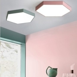 Designer Touch Decorative Contemporary Simple Flush Mount Hexagon Ceiling Light