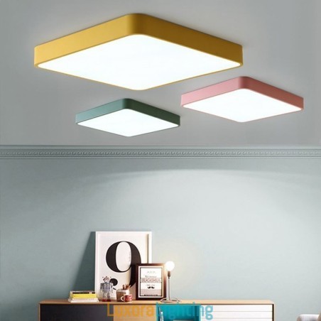 Designer Touch Decorative Simlpe Flush Mount Thin Square Light Energy Saving Ceiling Light